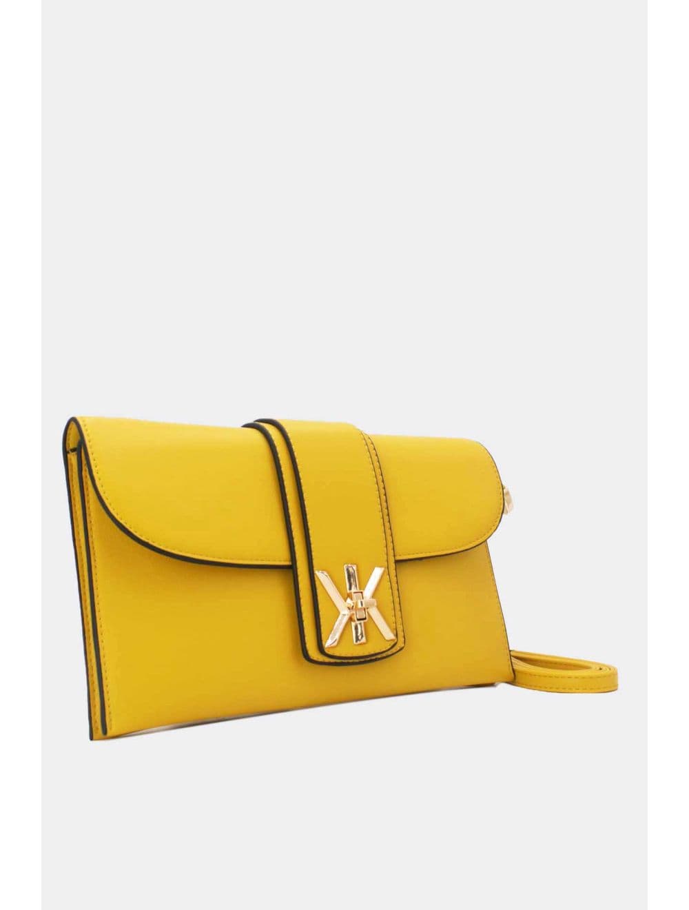 Pochette Bandoulière Avec Languette 25P-6315-Jaune — vue 2