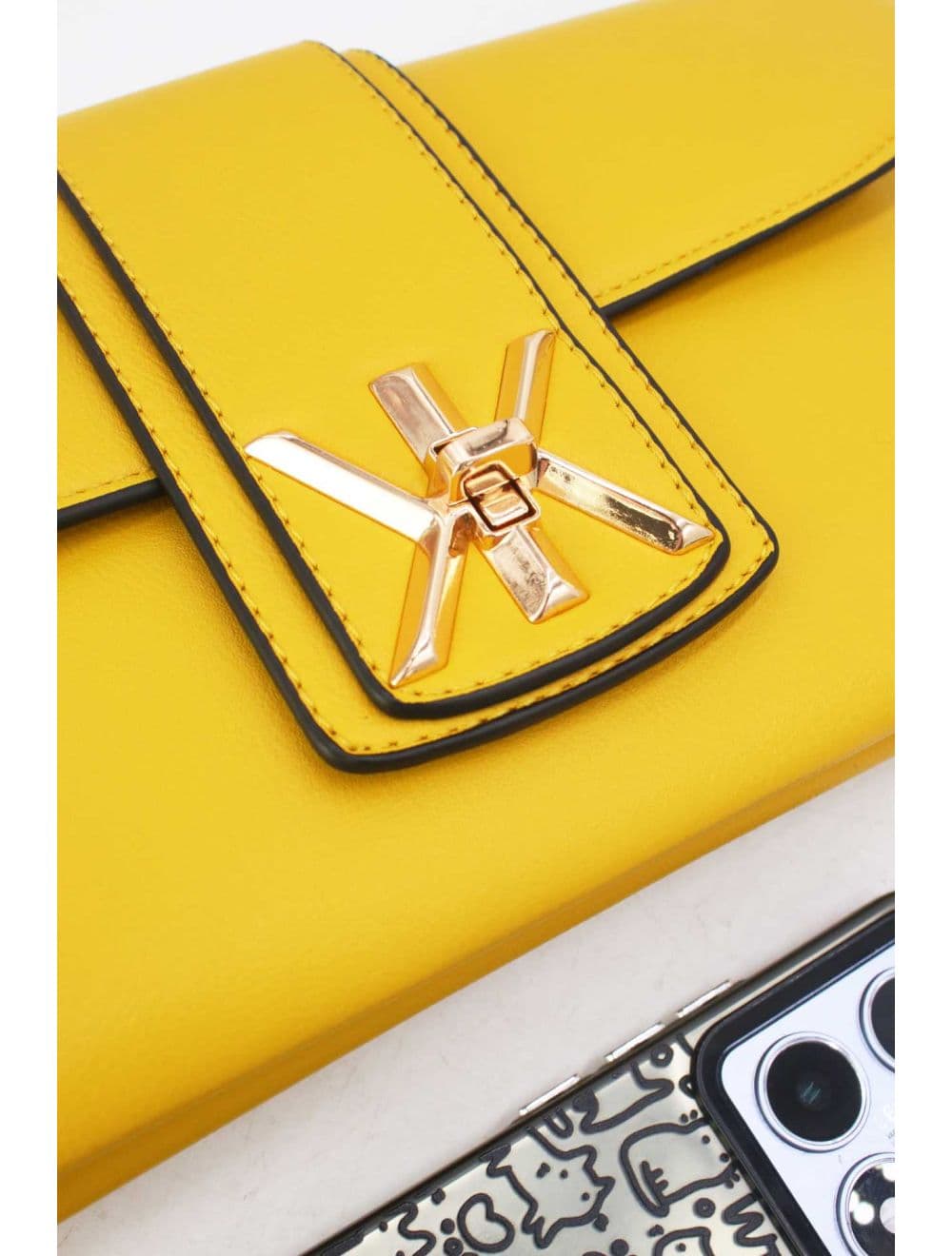 Pochette Bandoulière Avec Languette 25P-6315-Jaune — vue 5