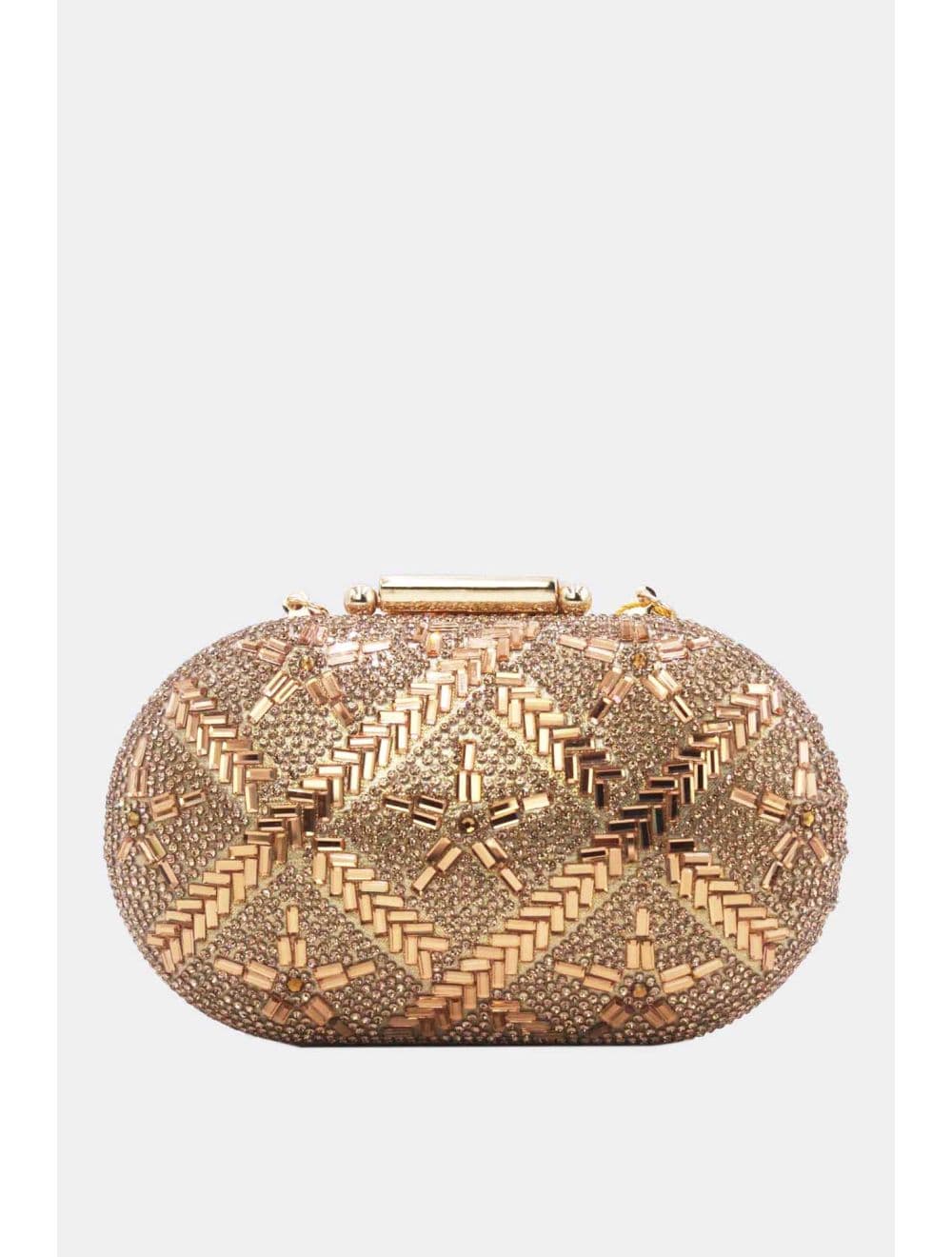 Pochette Soirée ou Marriage Strass 25R-3705-Doré — vue 3