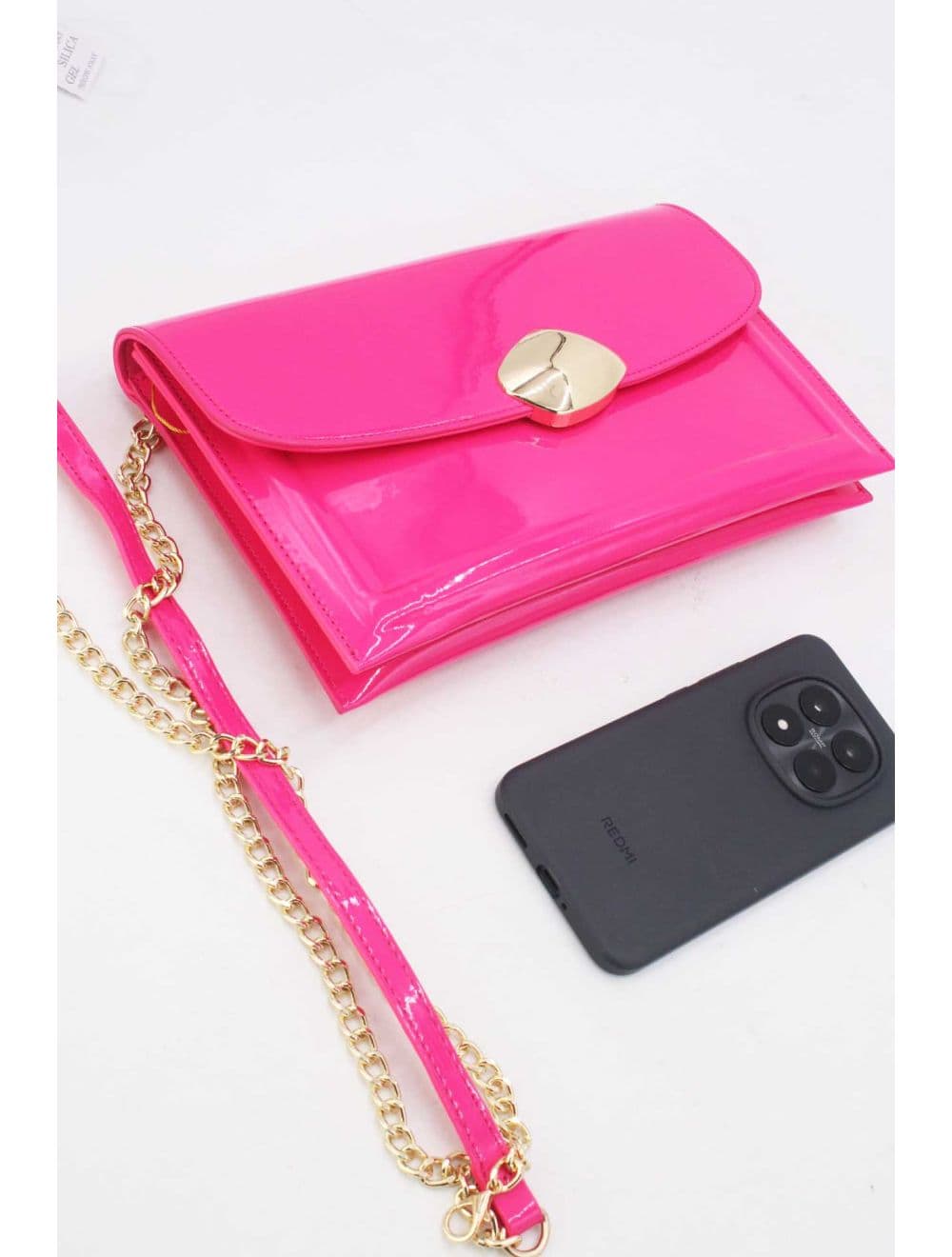 Pochette Bandoulière Vernis 25P-6319-Fushia — vue 4
