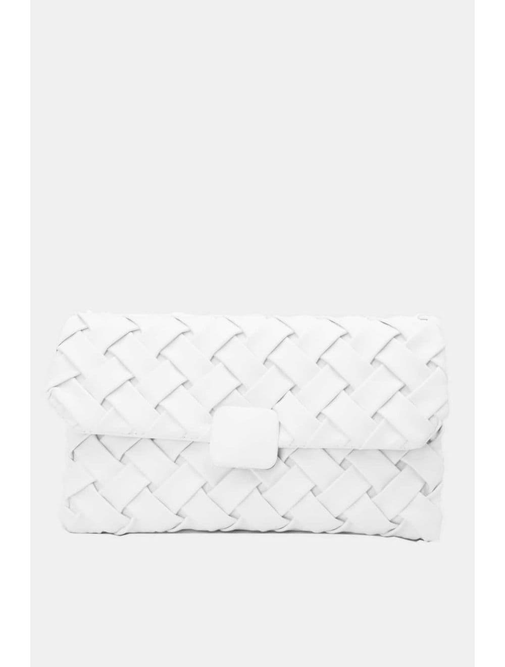 Pochette Bandoulière Tressé 24P-5938-Blanc