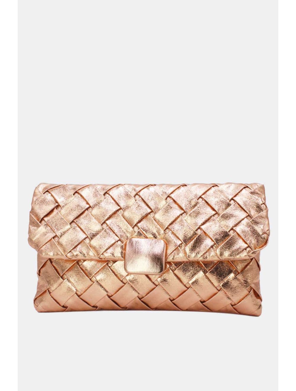 Pochette Bandoulière Tressé 24P-5938-Champagne