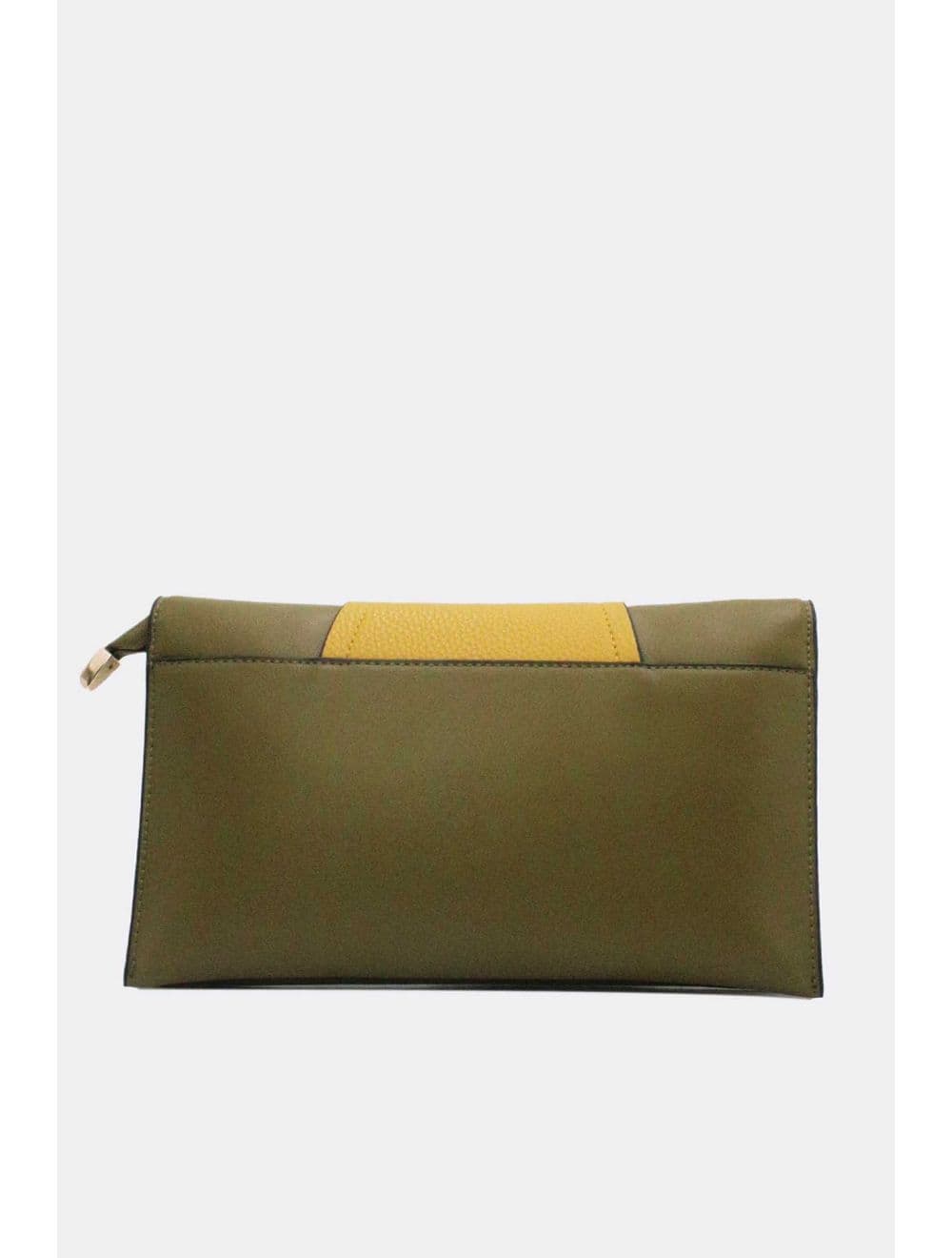 Pochette Bandoulière Effet Cuir Chic 25P-6305-Green/Yellow — vue 3