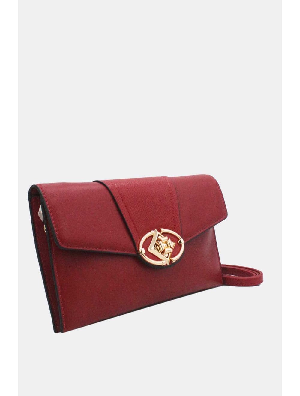 Pochette Bandoulière Effet Cuir Chic 25P-6305-Burgundy/Red — vue 2