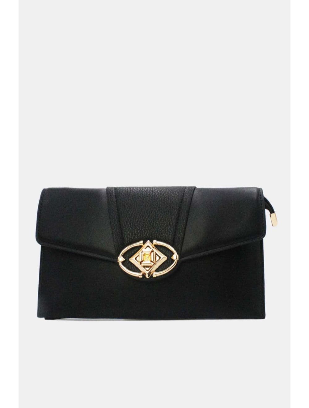 Pochette Bandoulière Effet Cuir Chic 25P-6305-Noir