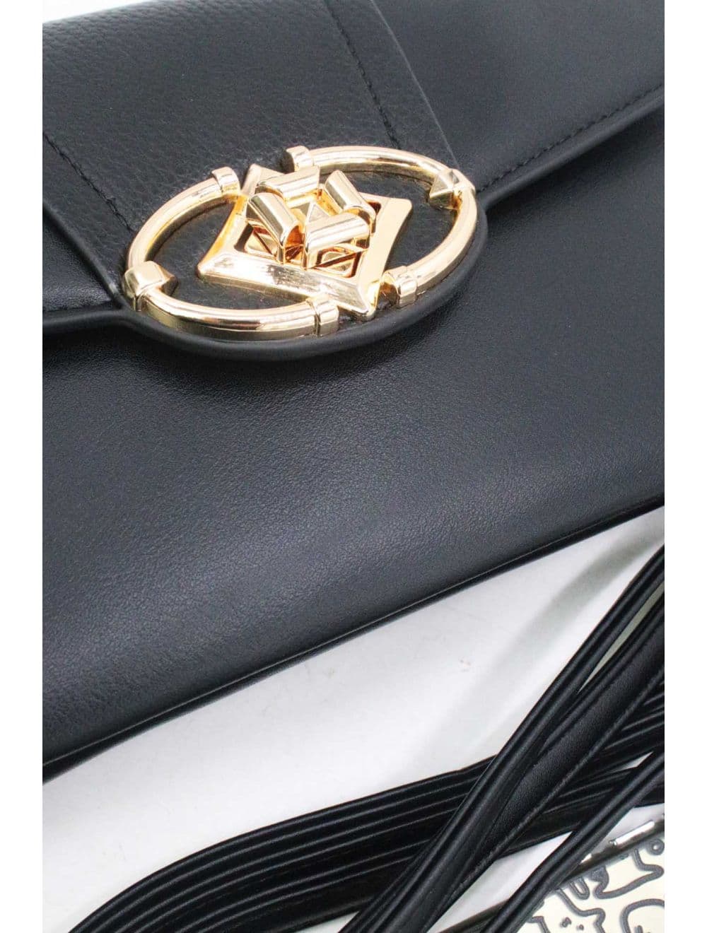Pochette Bandoulière Effet Cuir Chic 25P-6305-Noir — vue 5