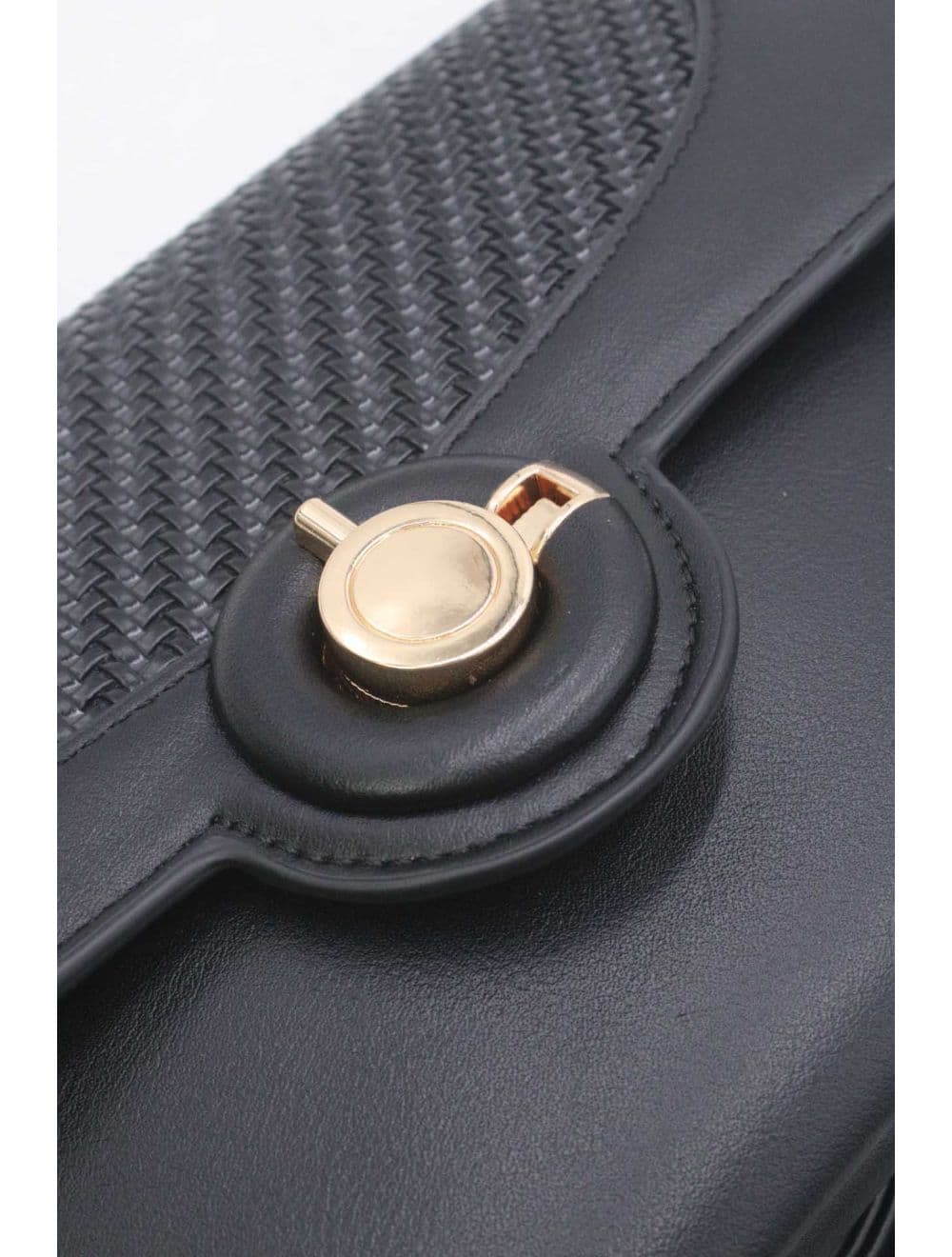 Pochette Bandoulière Effet Tressé Chic 25P-6145-Noir — vue 5