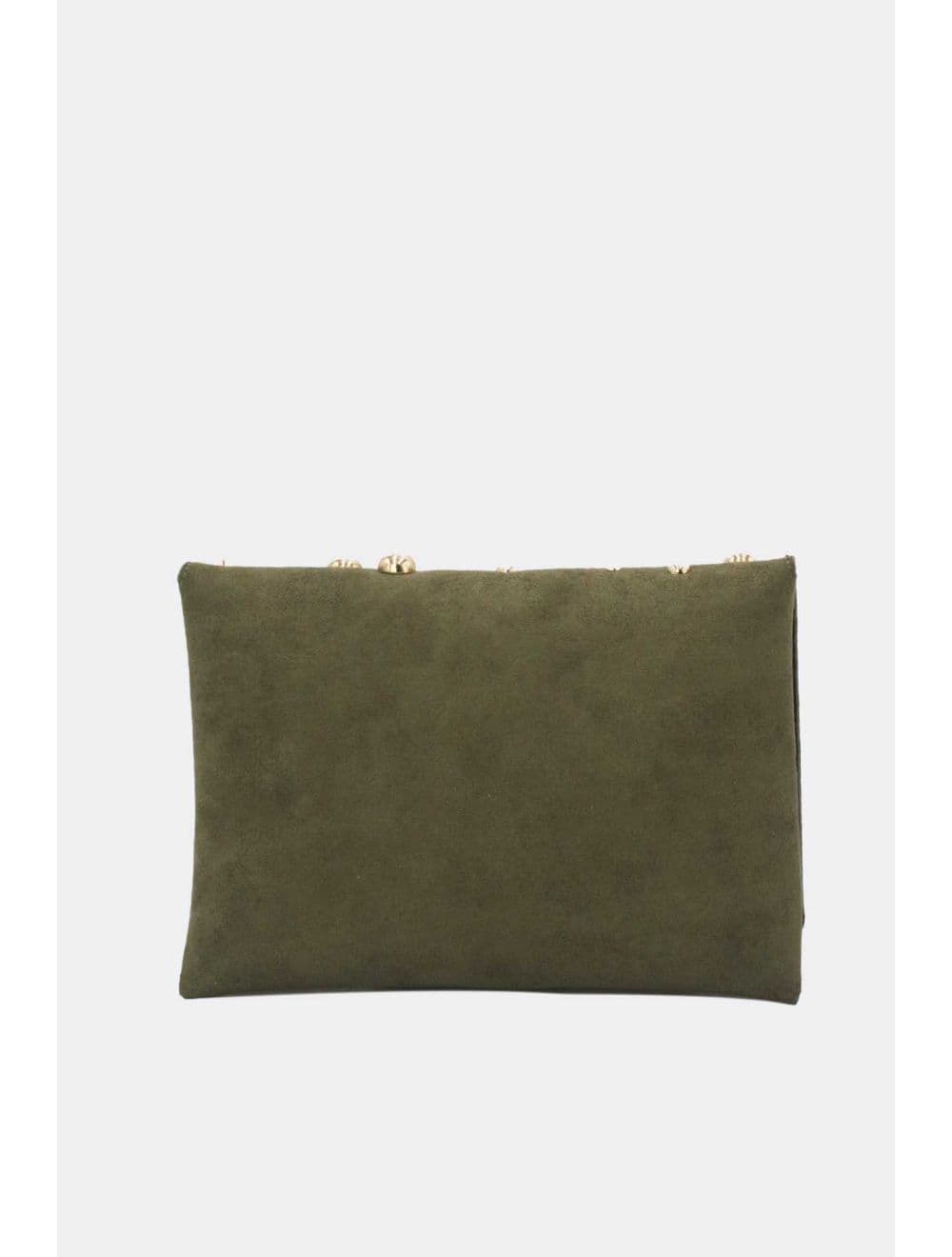 Pochette Bandoulière Velours Clouté 25P-6165-Vert — vue 3