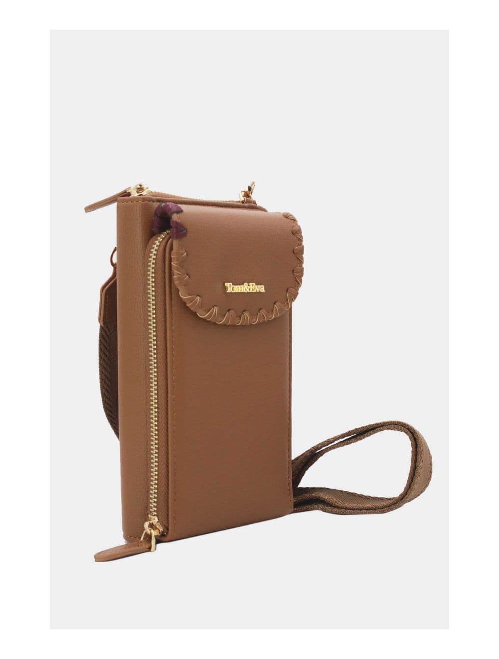 Pochette Téléphone Effet Grainé 24P-6022-Marron — vue 3