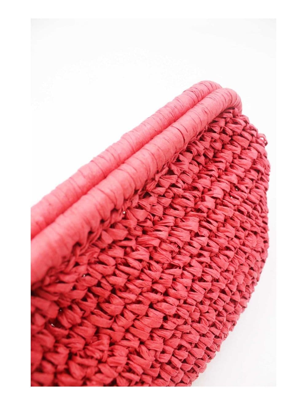 Pochette Structure En Paille 24P-6069-Rouge