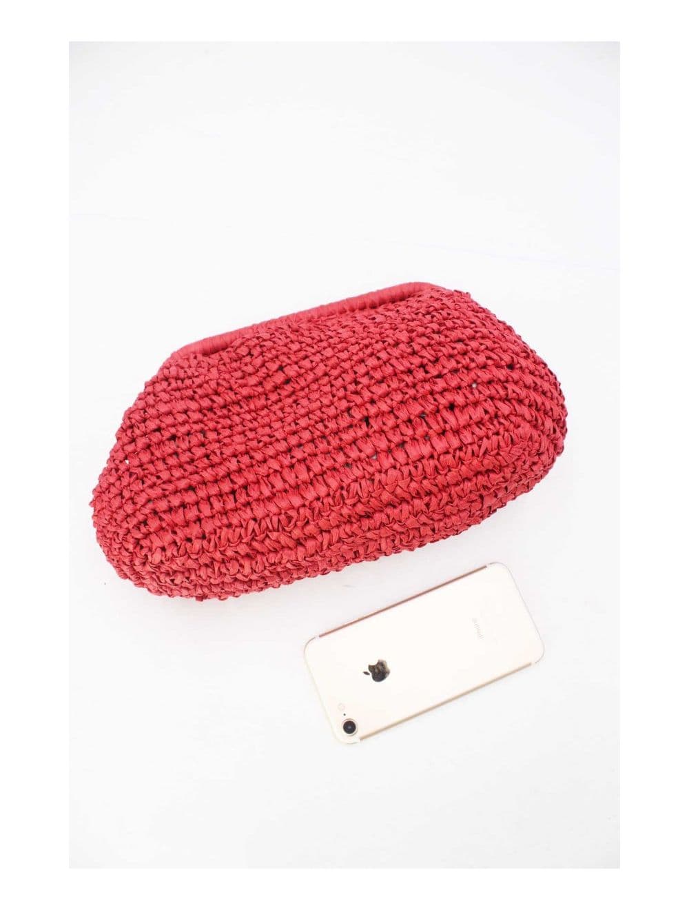 Pochette Structure En Paille 24P-6069-Rouge — vue 4