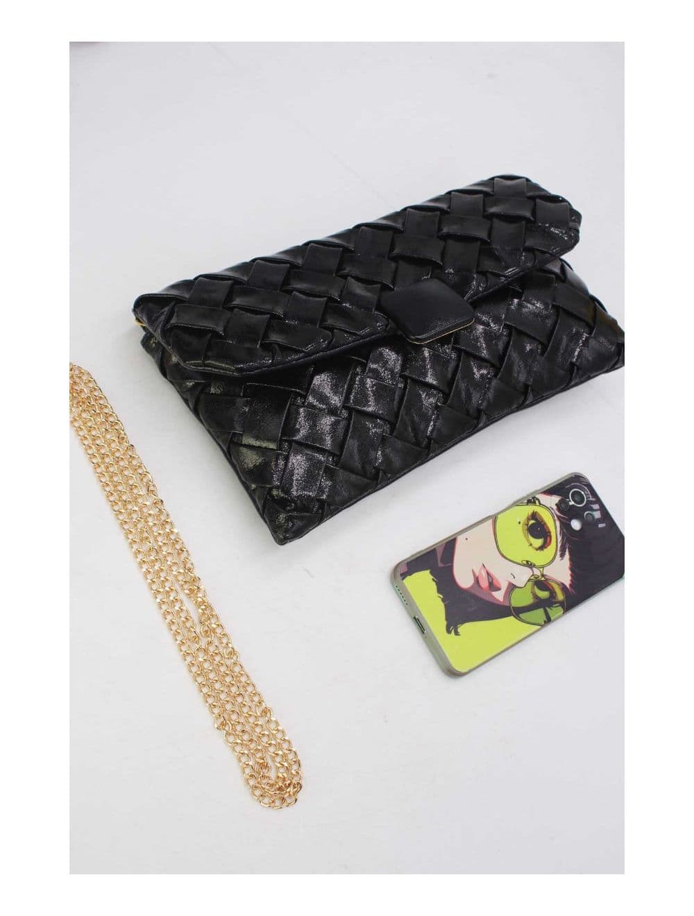 Pochette Bandoulière Tressé 24P-5938-Noir — vue 4