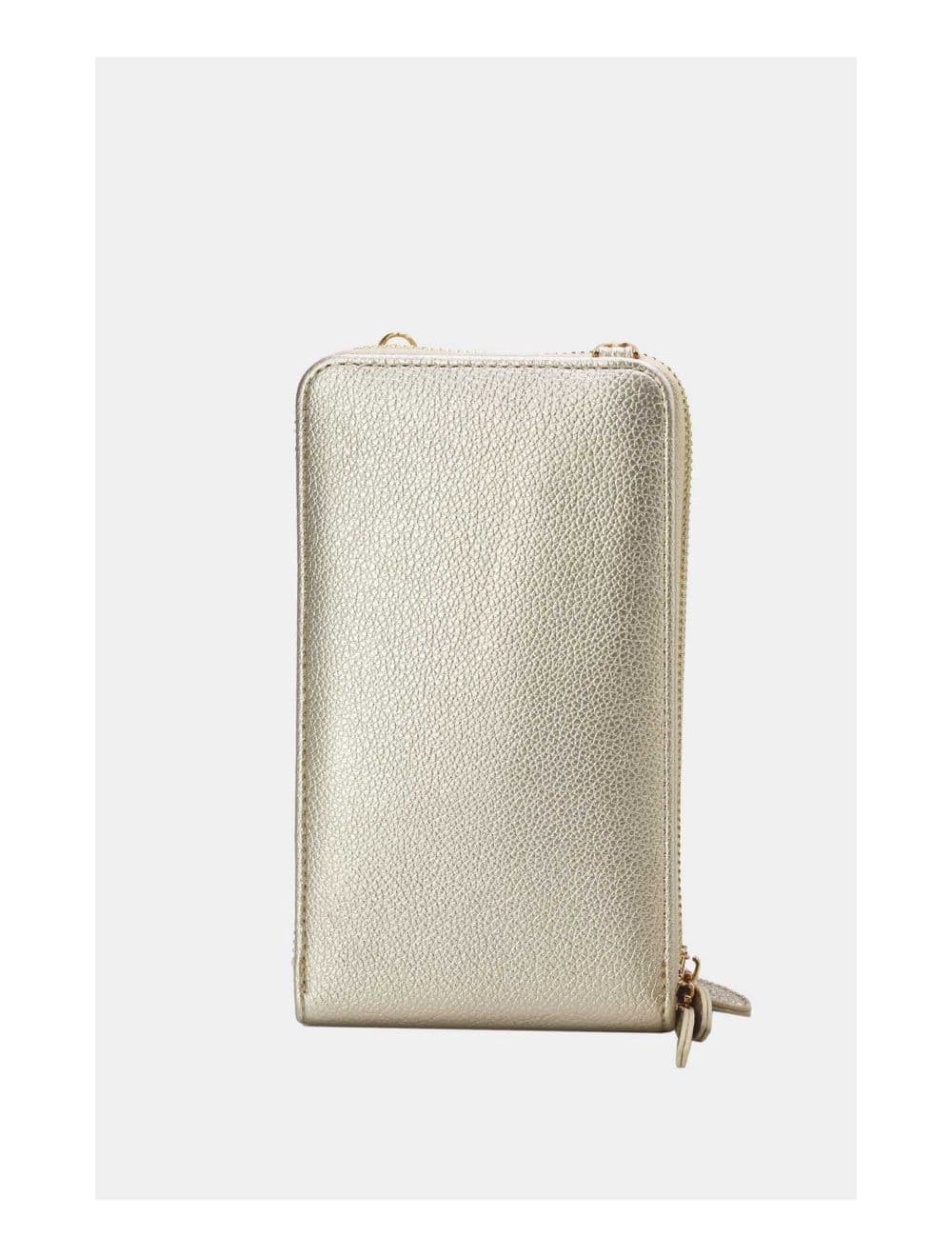 Pochette Téléphone Effet Paille Avec Porte Lunette 24P-5944-Doré — vue 3