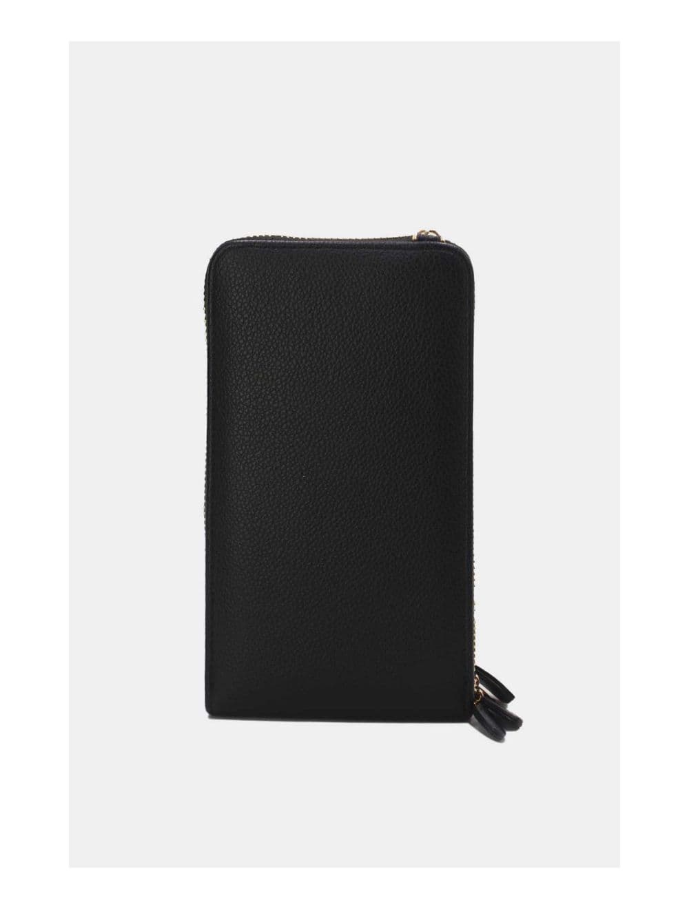 Pochette Téléphone Effet Paille Avec Porte Lunette 24P-5944-Noir — vue 4