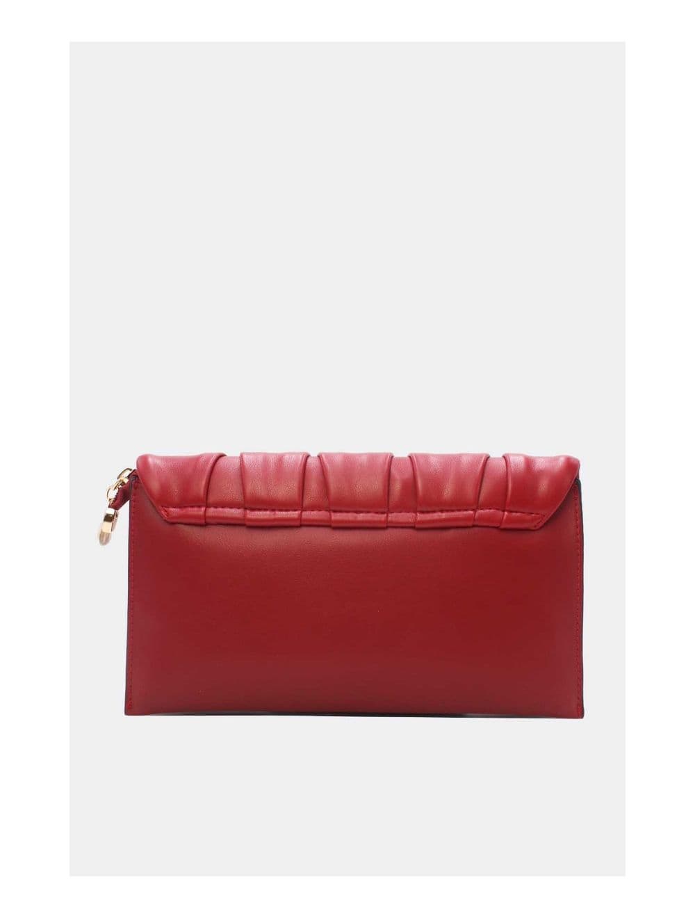 Pochette Bandoulière à Rabat Ruché RÉASSORT 24P-5897-Rouge — vue 4