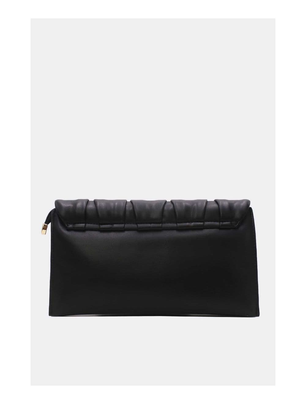 Pochette Bandoulière à Rabat Ruché RÉASSORT 24P-5897-Noir — vue 4