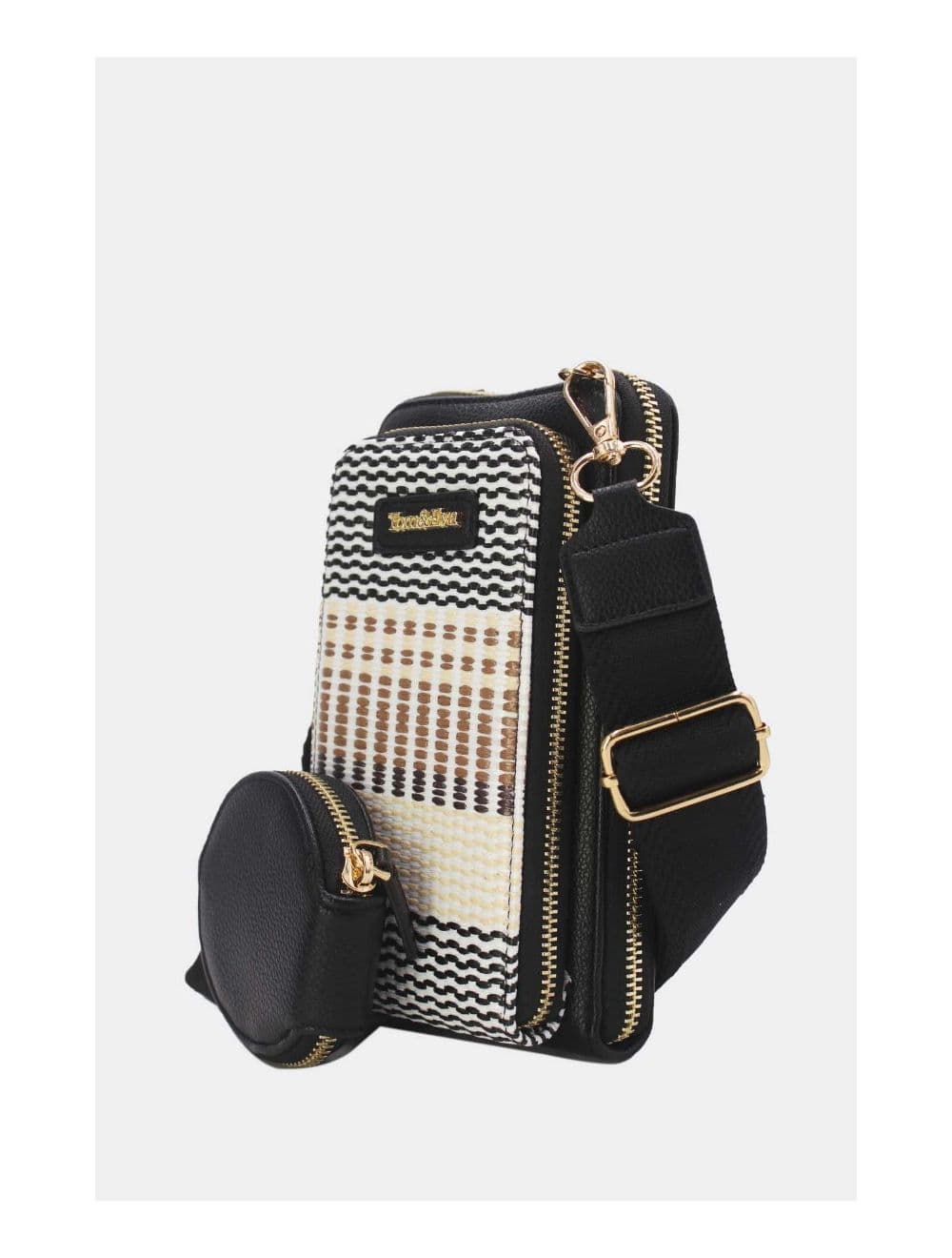 Pochette Téléphone Bi-matière Avec Porte Monnaie 24P-5943-Noir — vue 3