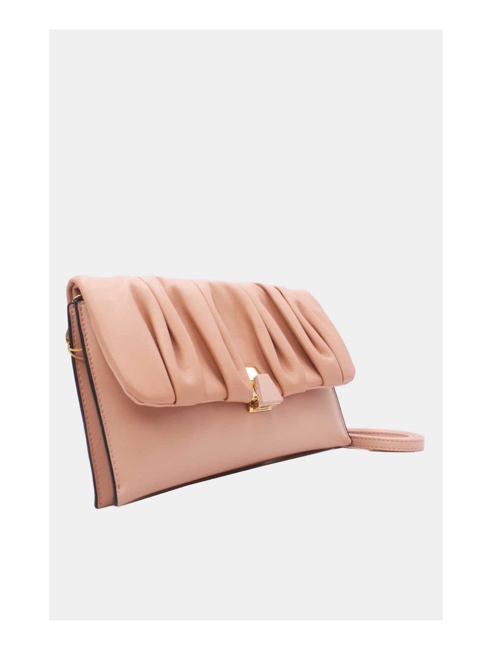 Pochette Bandoulière à Rabat Ruché 24P-5897-Pink — vue 3