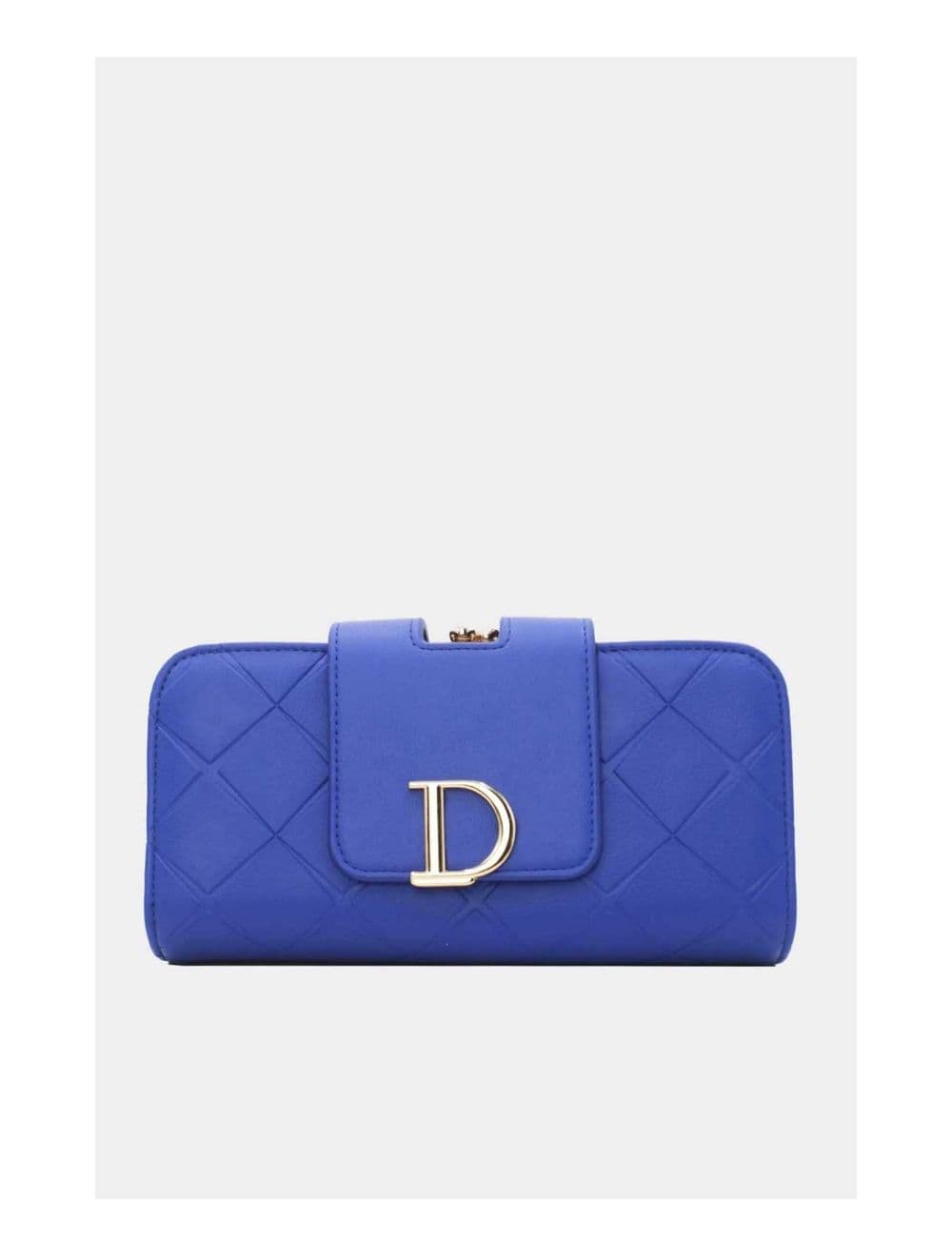 Portefeuille Compagnon Femme Avec Lettre D Métallique 16D-1348D-Bleu — vue 2