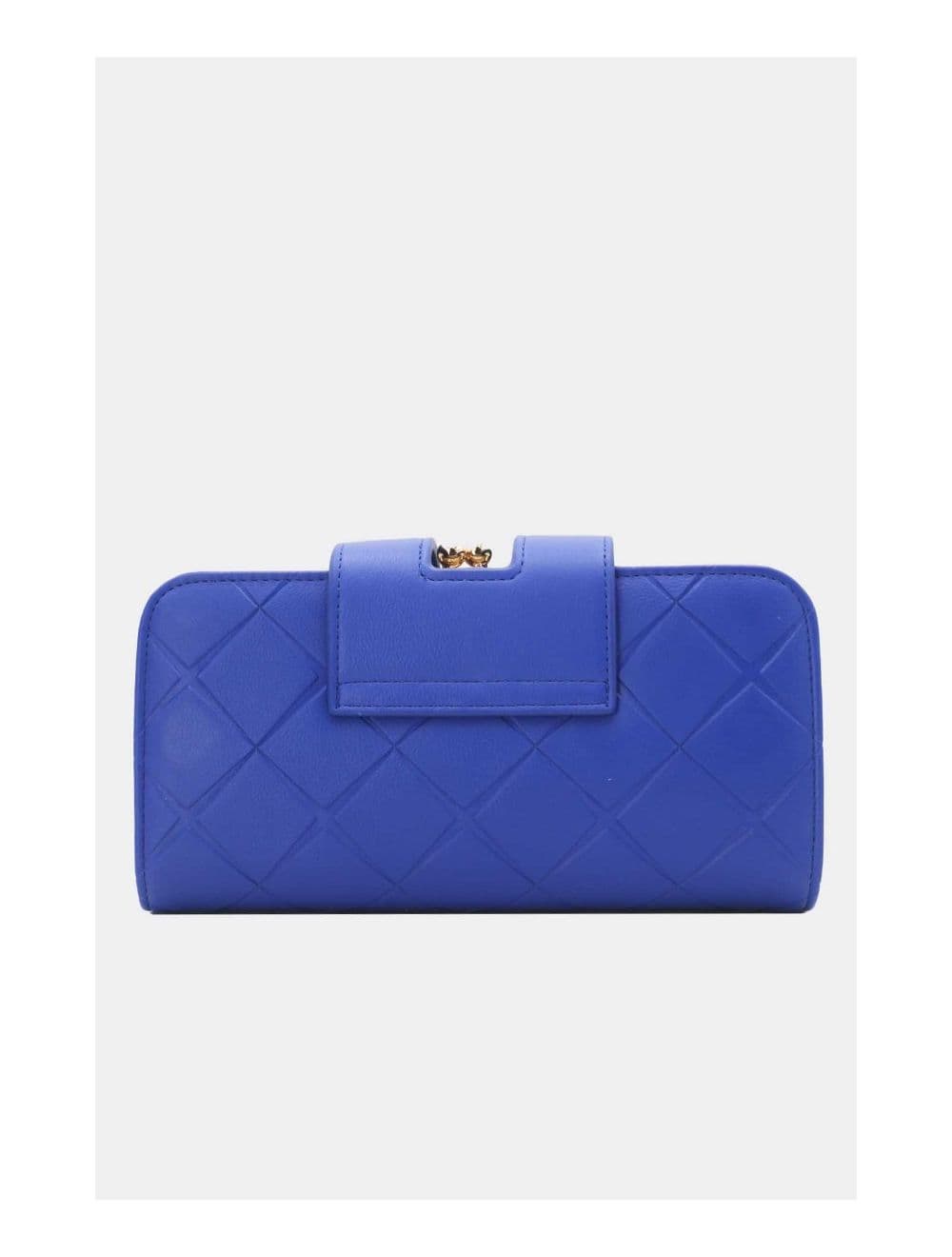 Portefeuille Compagnon Femme Avec Lettre D Métallique 16D-1348D-Bleu — vue 4