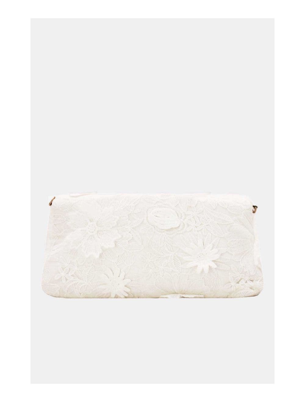 Pochette Transformable Broderie Floral 23P-5818-Blanc — vue 4