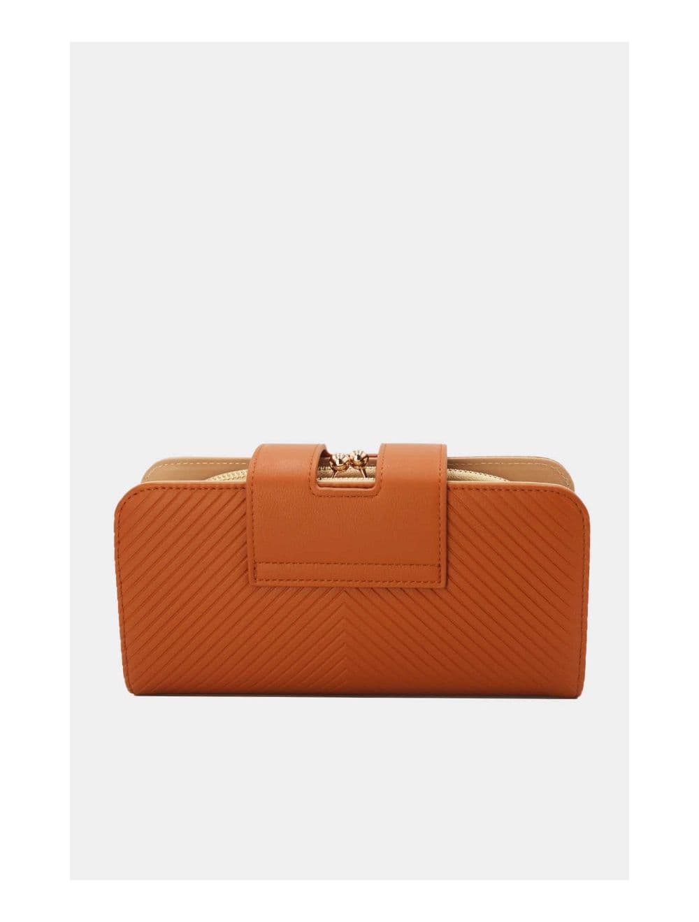 Portefeuille Effet Cuir Multipoches 16D-1349-Marron — vue 4
