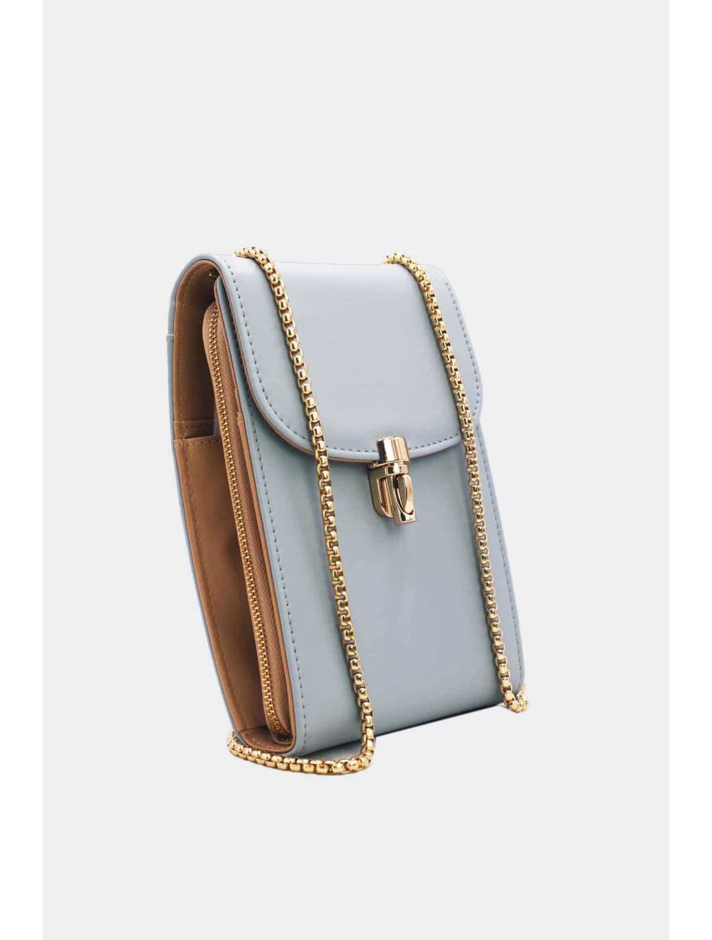 Portefeuille Pochette Téléphone Push Up 19G-2928-Gris — vue 3