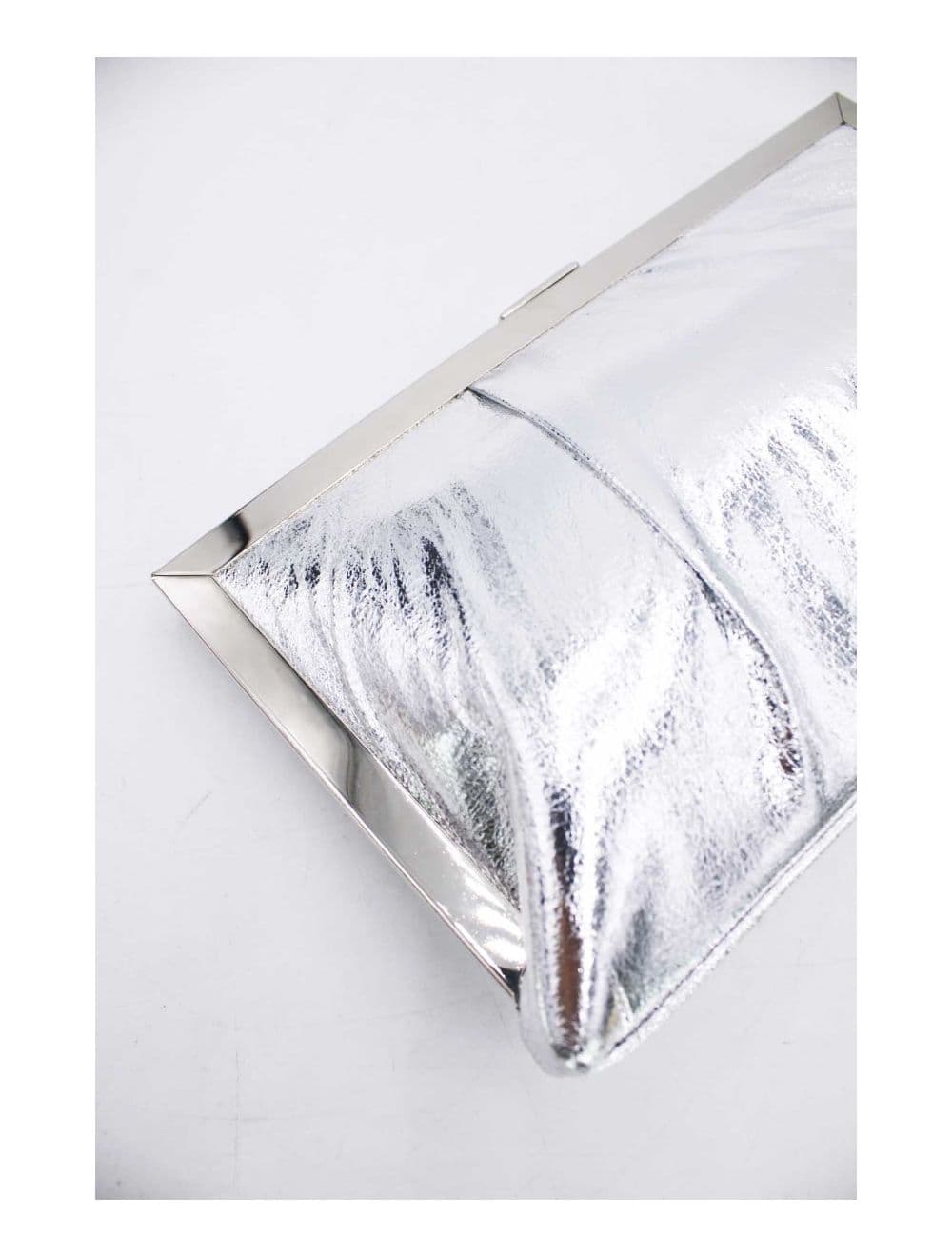 Pochette Soirée ou Mariage Avec Bandoulière-19G-2812-Argent — vue 3