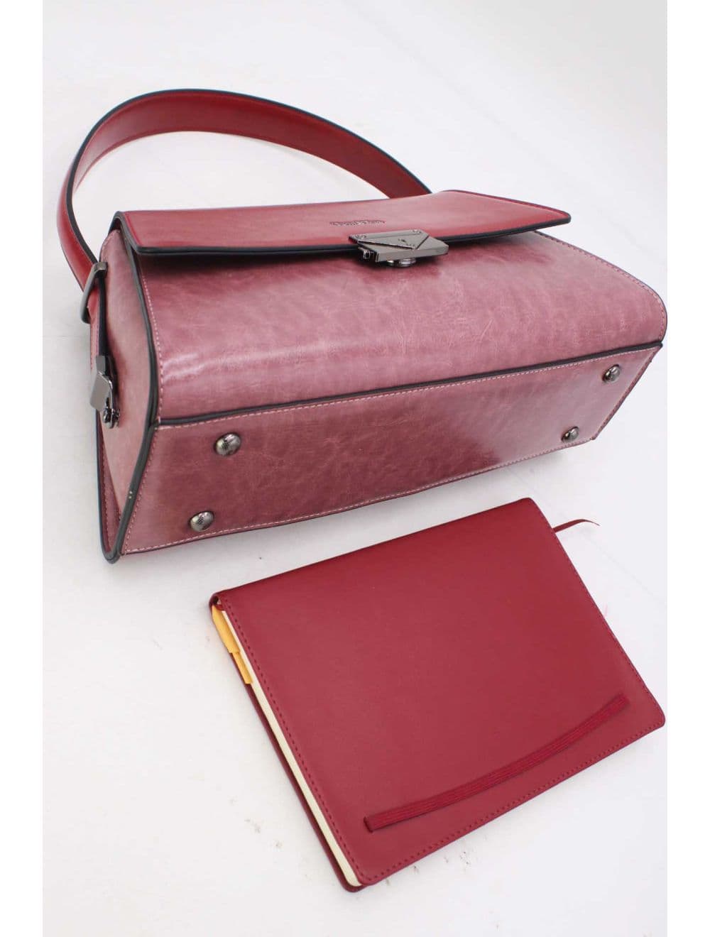 Sac Porté Épaule Vintage 25B-6127-Pink/Burgundy — vue 4