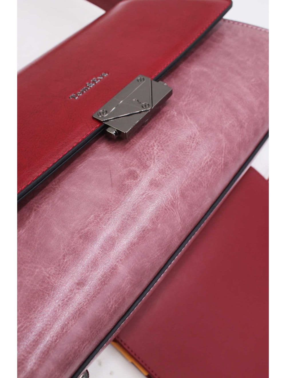 Sac Porté Épaule Vintage 25B-6127-Pink/Burgundy — vue 5