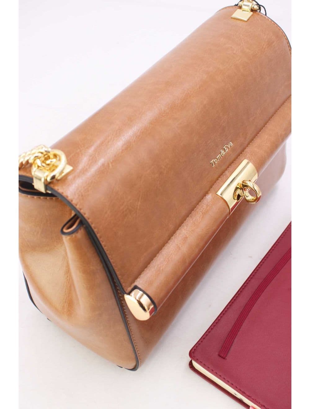 Sac Porte Épaule Effet Cuir 25B-6396-Abricot — vue 5