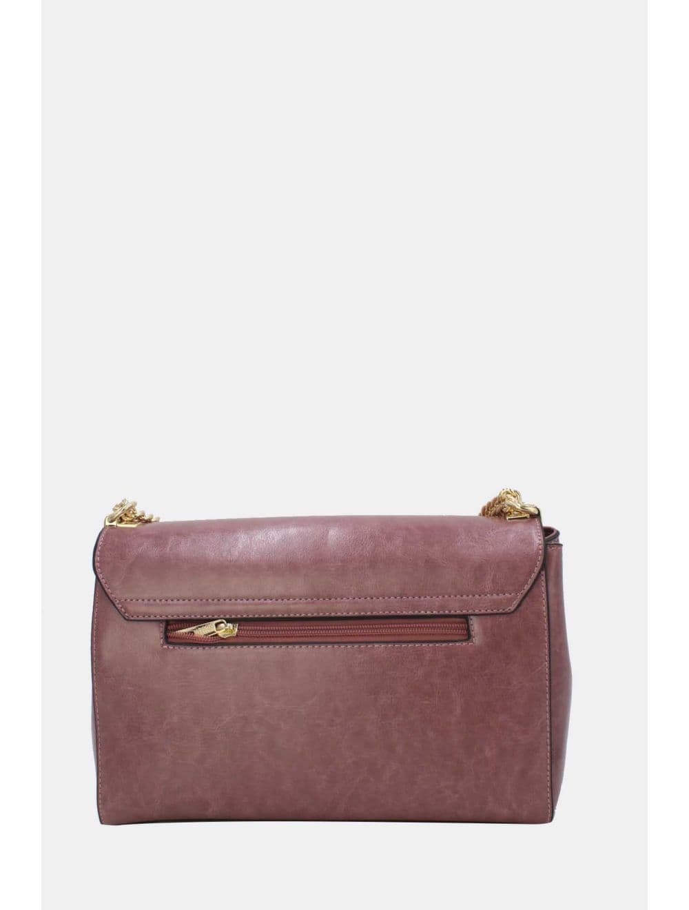 Sac Porte Épaule Effet Cuir 25B-6396-Rose — vue 3