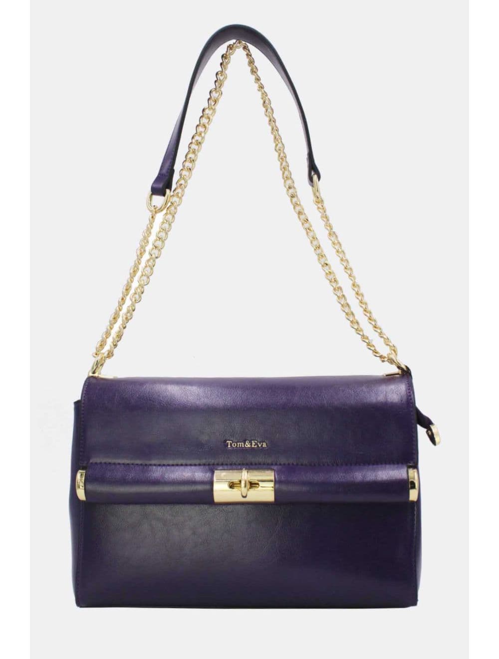 Sac Porte Épaule Effet Cuir 25B-6396-Violet