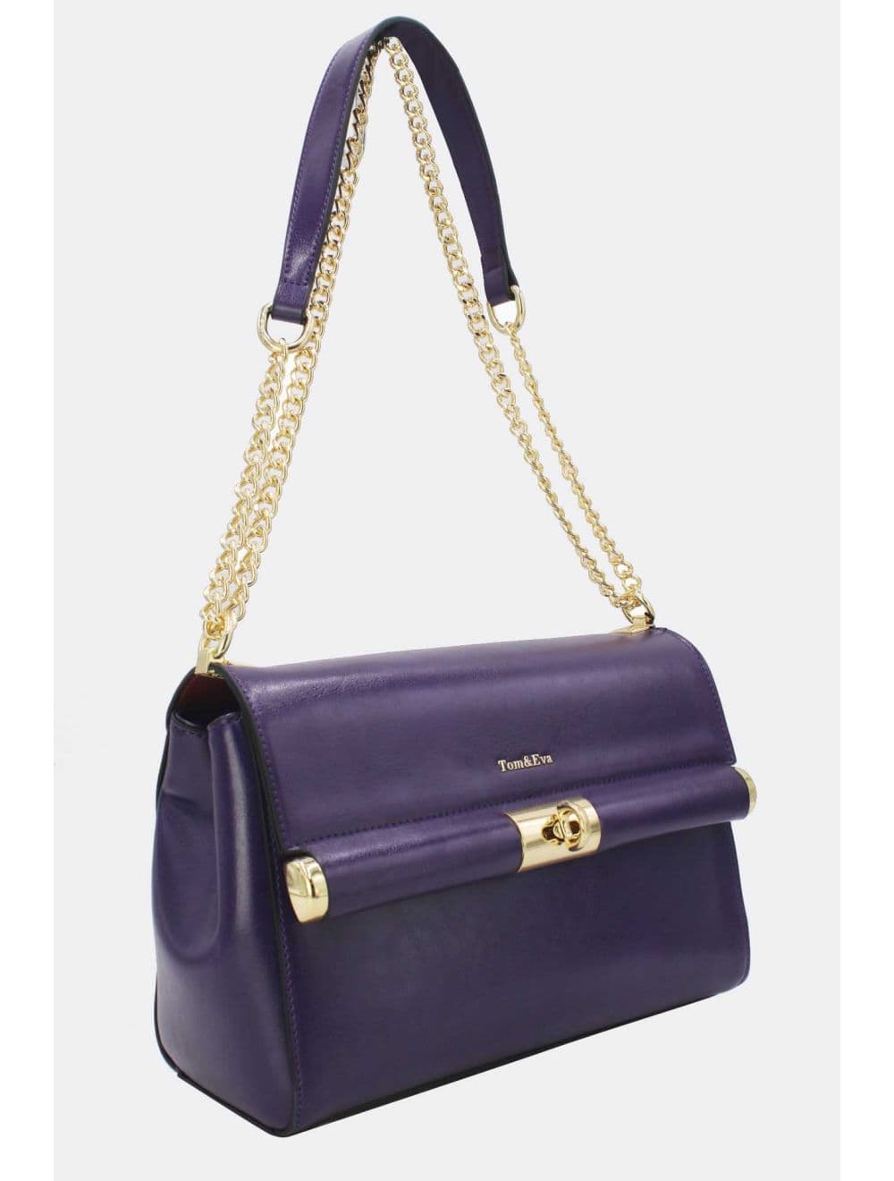 Sac Porte Épaule Effet Cuir 25B-6396-Violet — vue 2