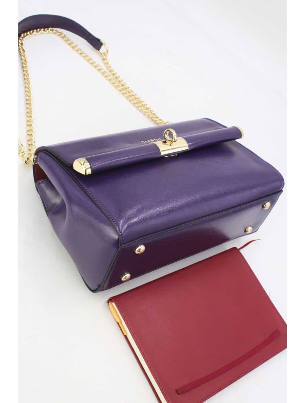 Sac Porte Épaule Effet Cuir 25B-6396-Violet — vue 4