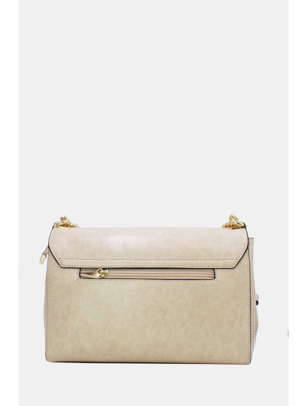 Sac Porte Épaule Effet Cuir 25B-6396-Beige — vue 3