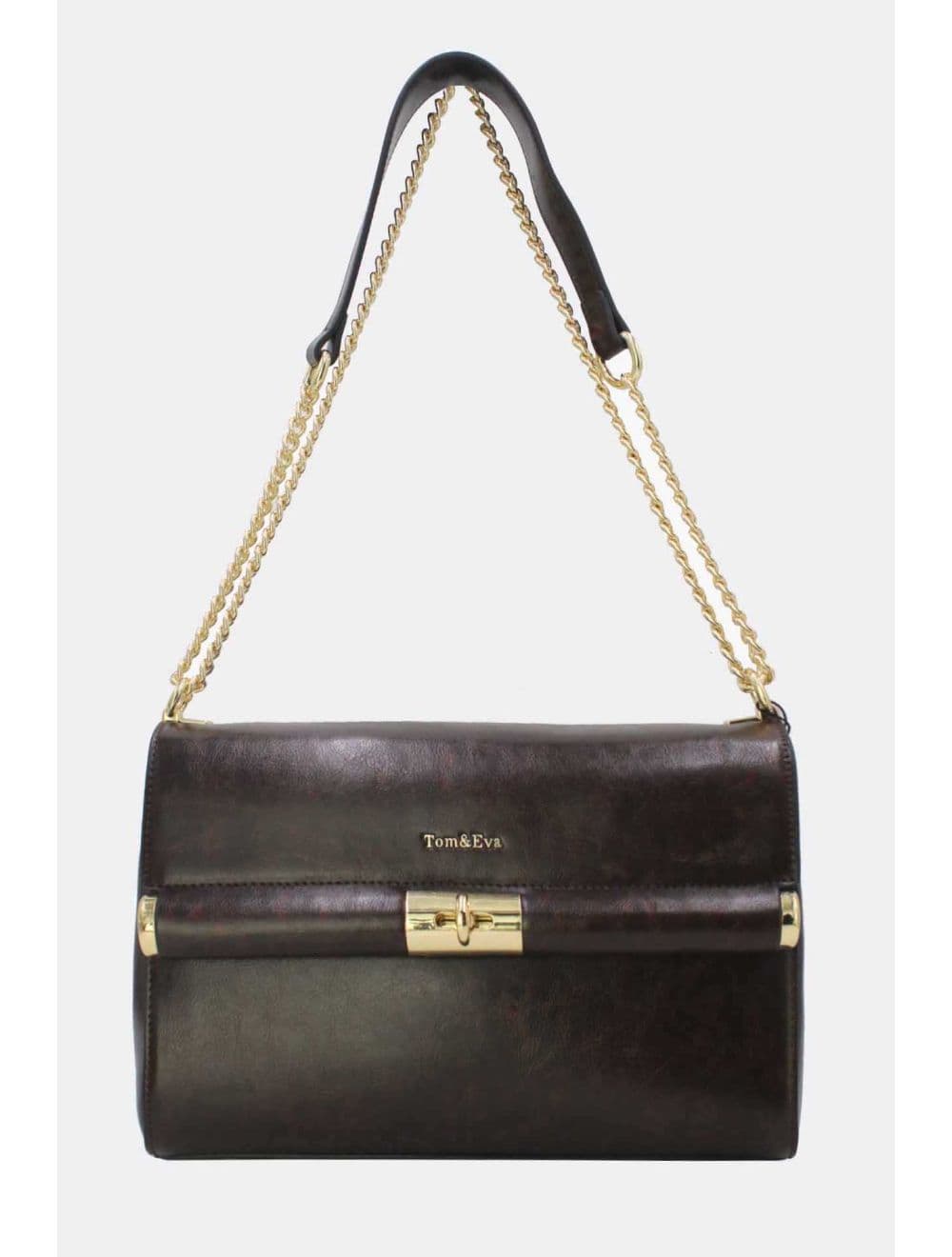 Sac Porte Épaule Effet Cuir 25B-6396-Café