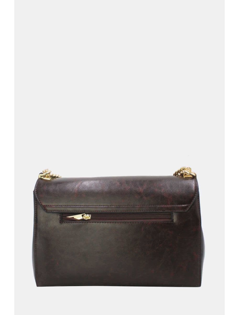 Sac Porte Épaule Effet Cuir 25B-6396-Café — vue 3