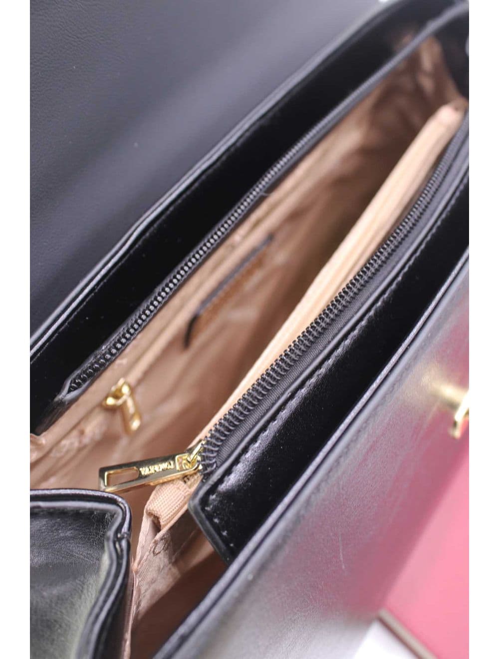 Sac Porte Épaule Effet Cuir 25B-6396-Noir — vue 5