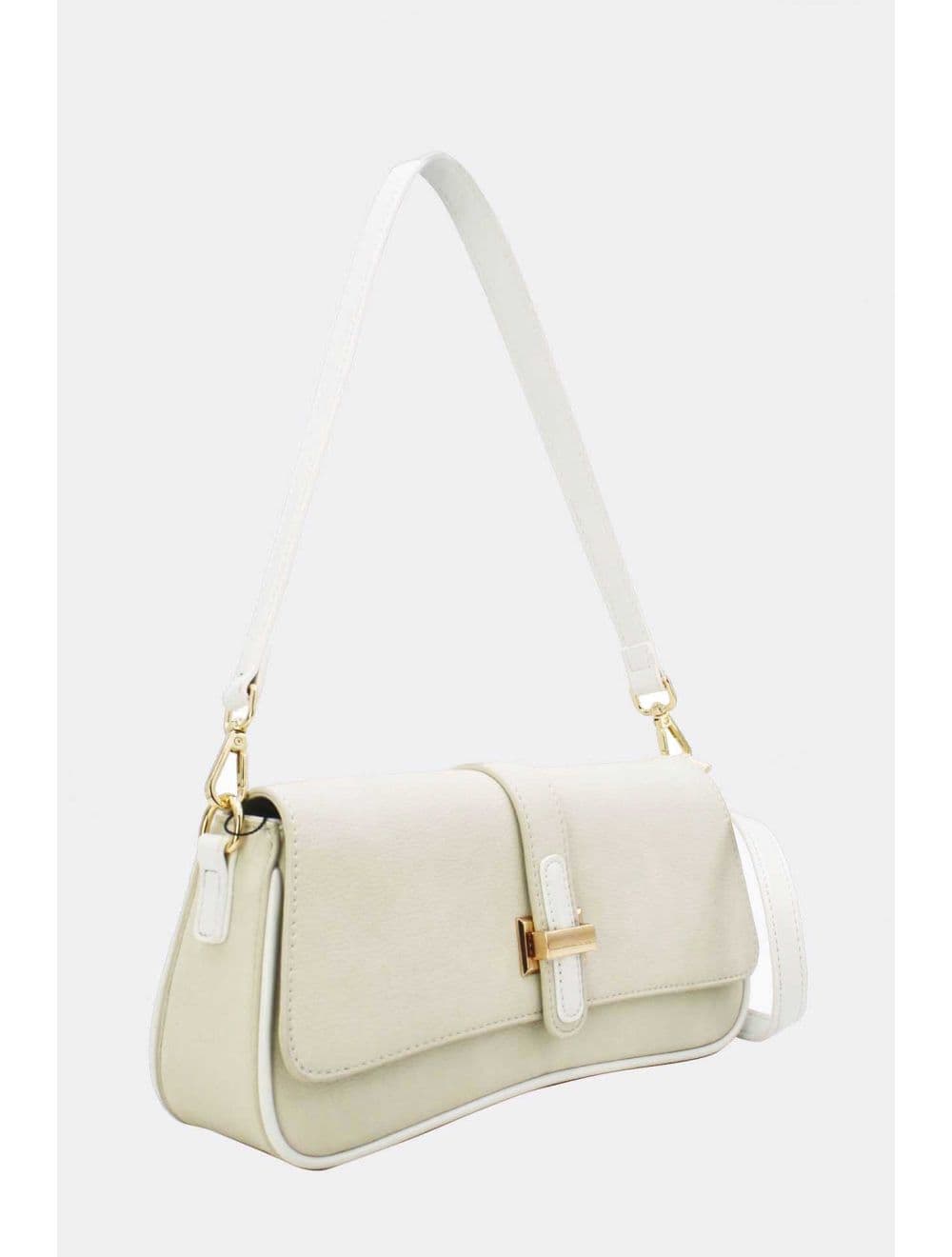 Sac Baguette Bandoulière 25B-6379-Blanc — vue 2