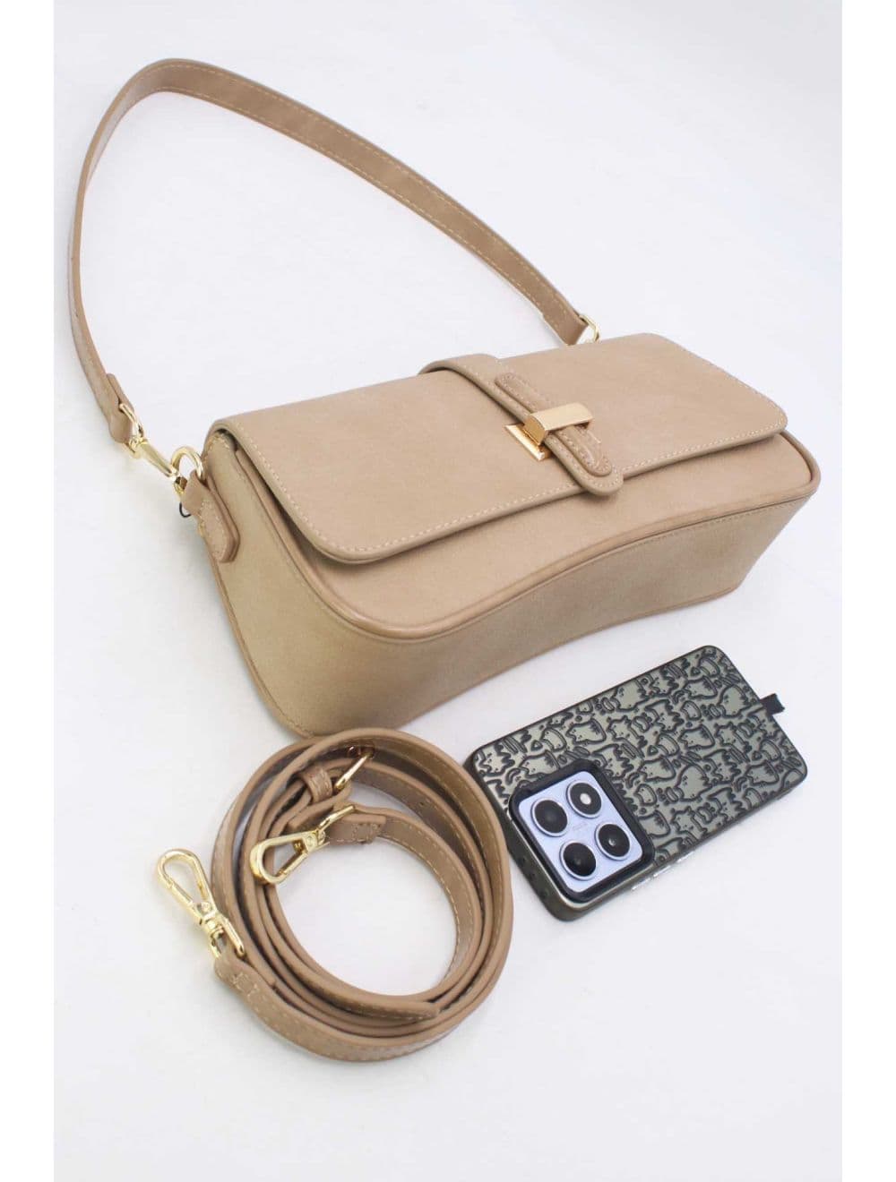 Sac Baguette Bandoulière 25B-6379-Abricot — vue 4