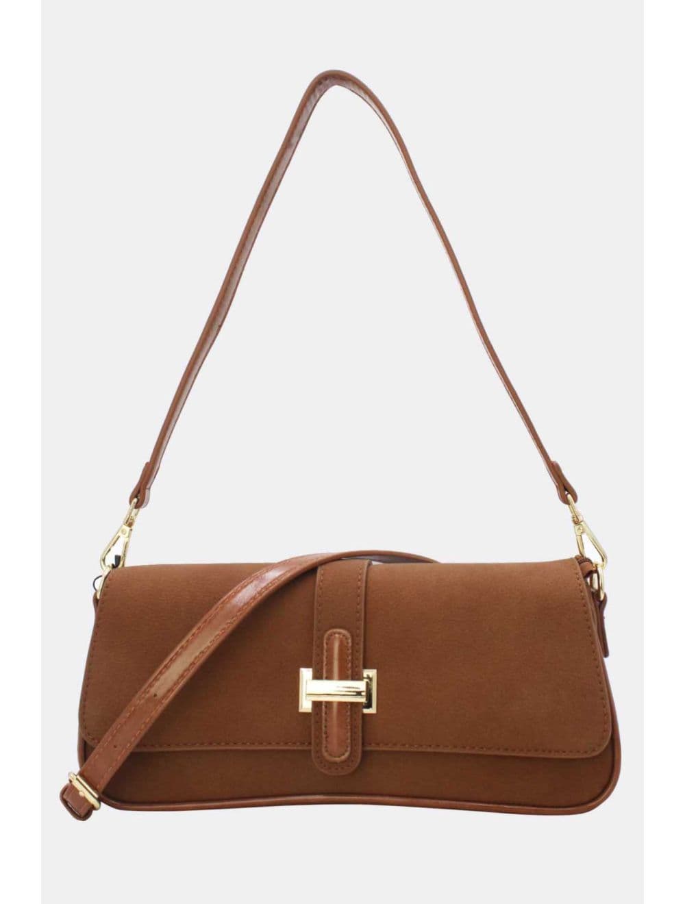 Sac Baguette Bandoulière 25B-6379-Marron