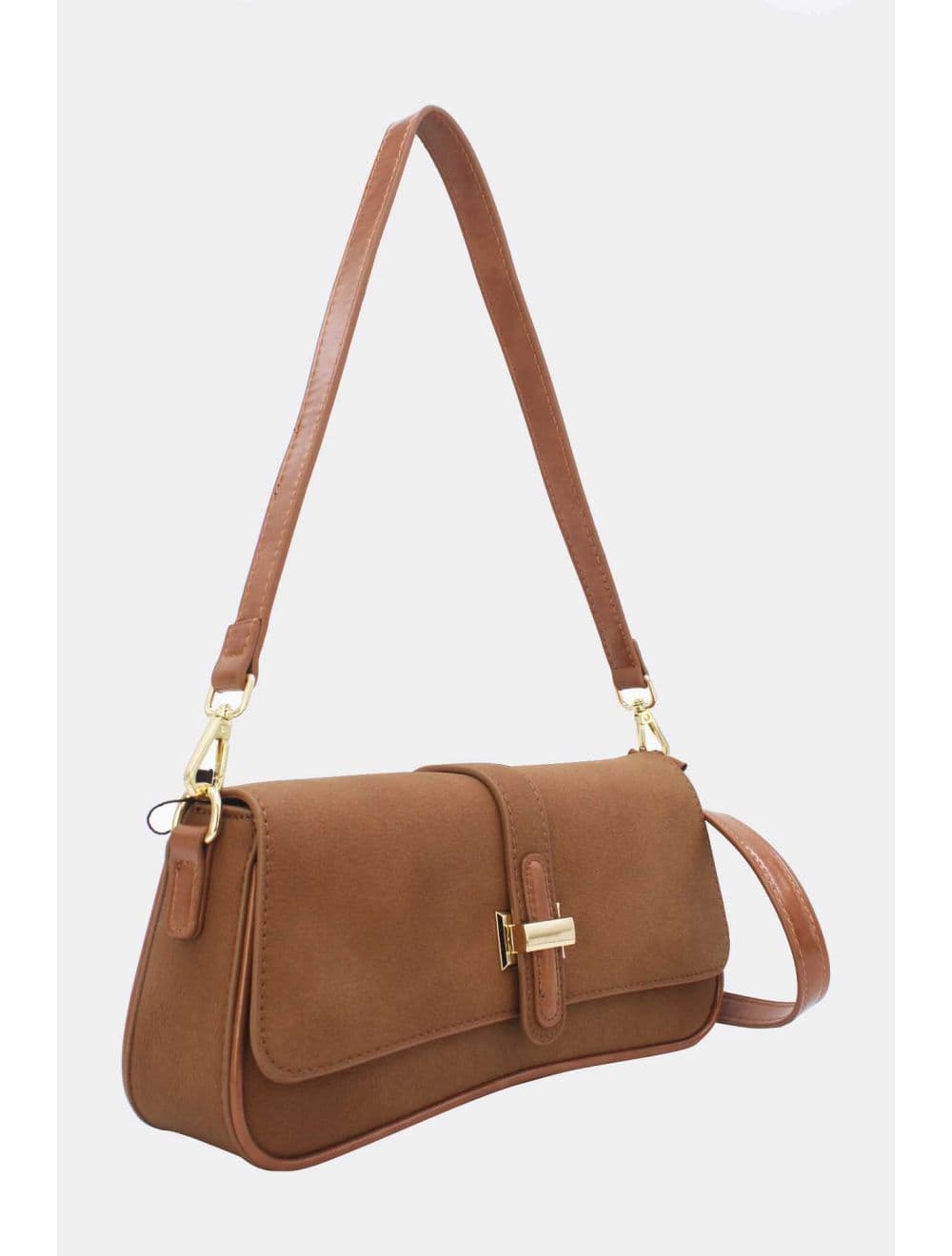 Sac Baguette Bandoulière 25B-6379-Marron — vue 2
