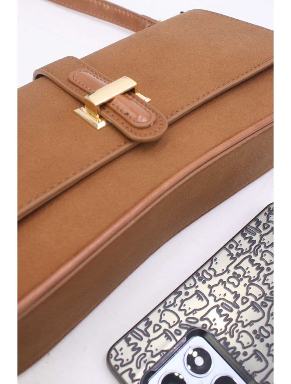 Sac Baguette Bandoulière 25B-6379-Marron — vue 6