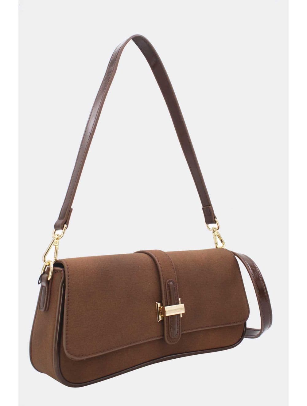 Sac Baguette Bandoulière 25B-6379-Café — vue 2