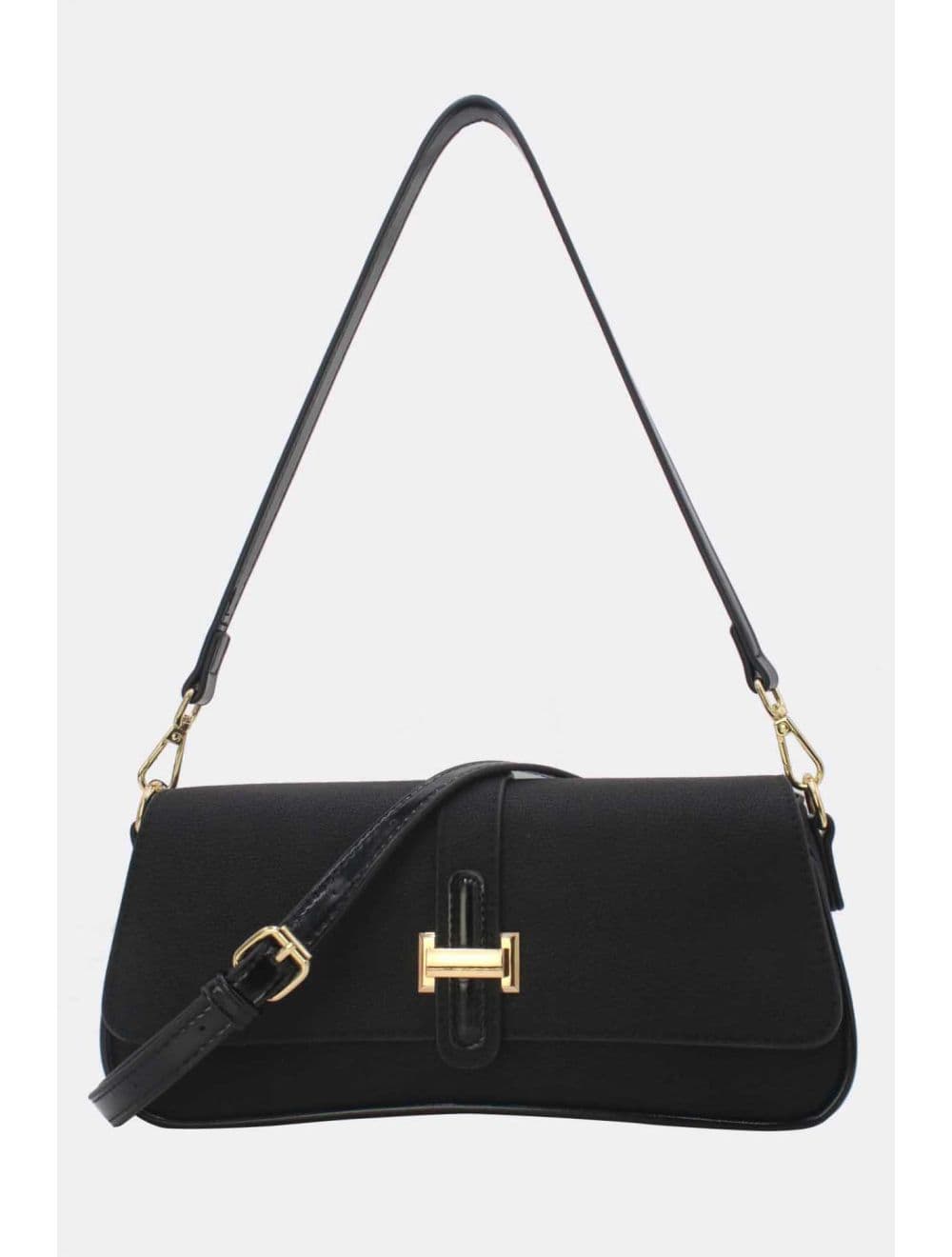 Sac Baguette Bandoulière 25B-6379-Noir