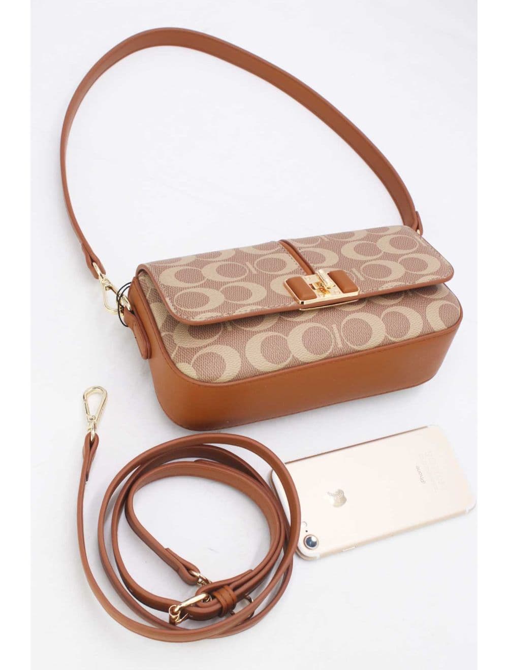 Sac Baguette Monogramme 24P-6074-Marron — vue 5