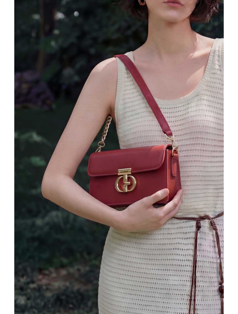 Sac Bandoulière et Porté Épaule 25P-6336-Rouge — vue 6