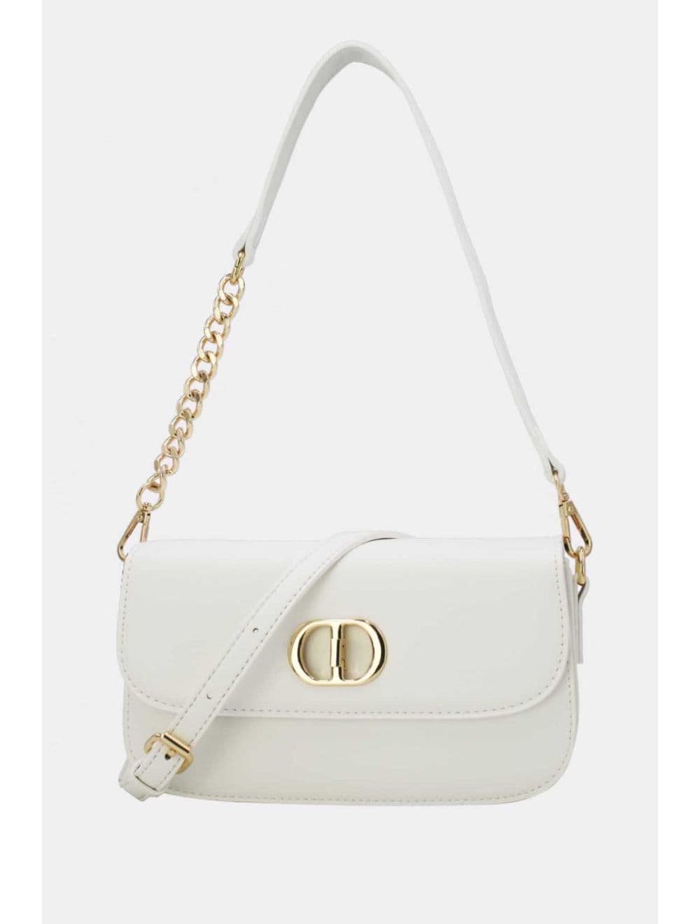 Sac Bandoulière et Porté Épaule 25P-6335-Blanc