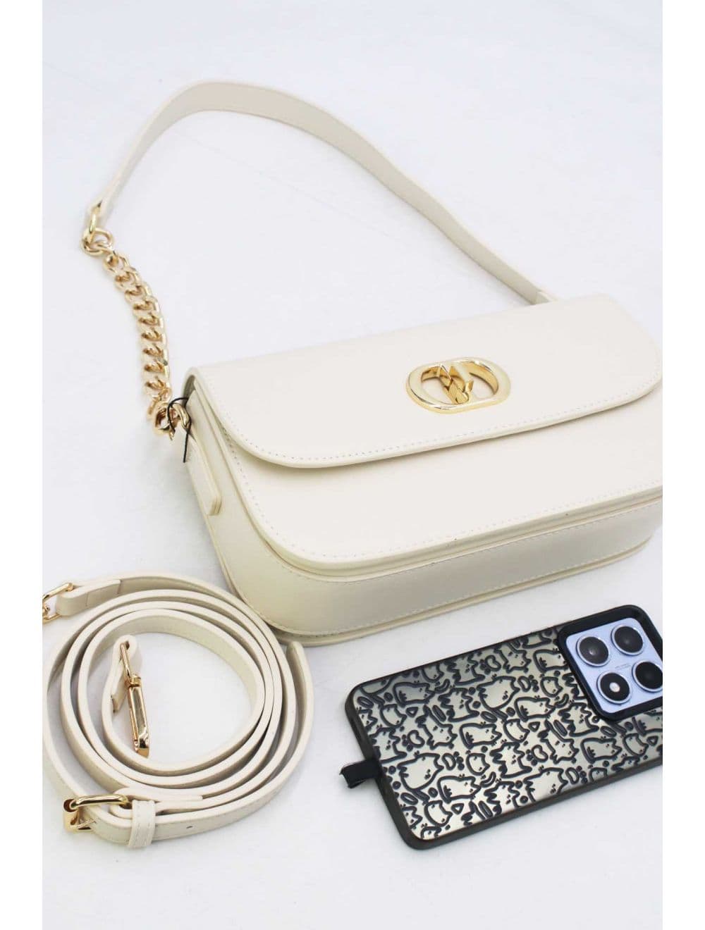 Sac Bandoulière et Porté Épaule 25P-6335-Beige — vue 4